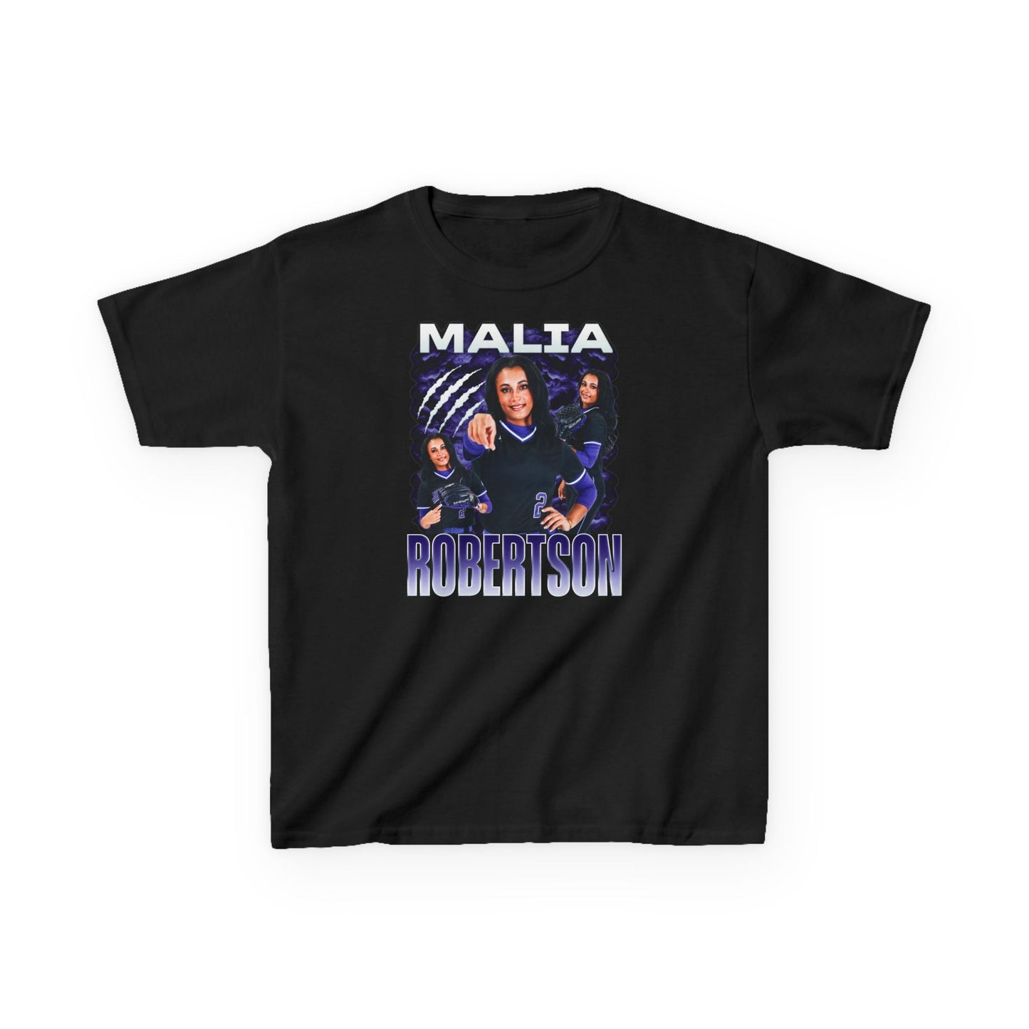 Malia Robertson White & Combo Colored Kids Tee