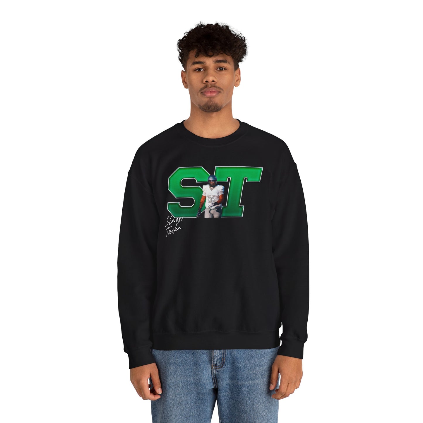 Siaosi Tuika Big Initials Crewneck Sweatshirt