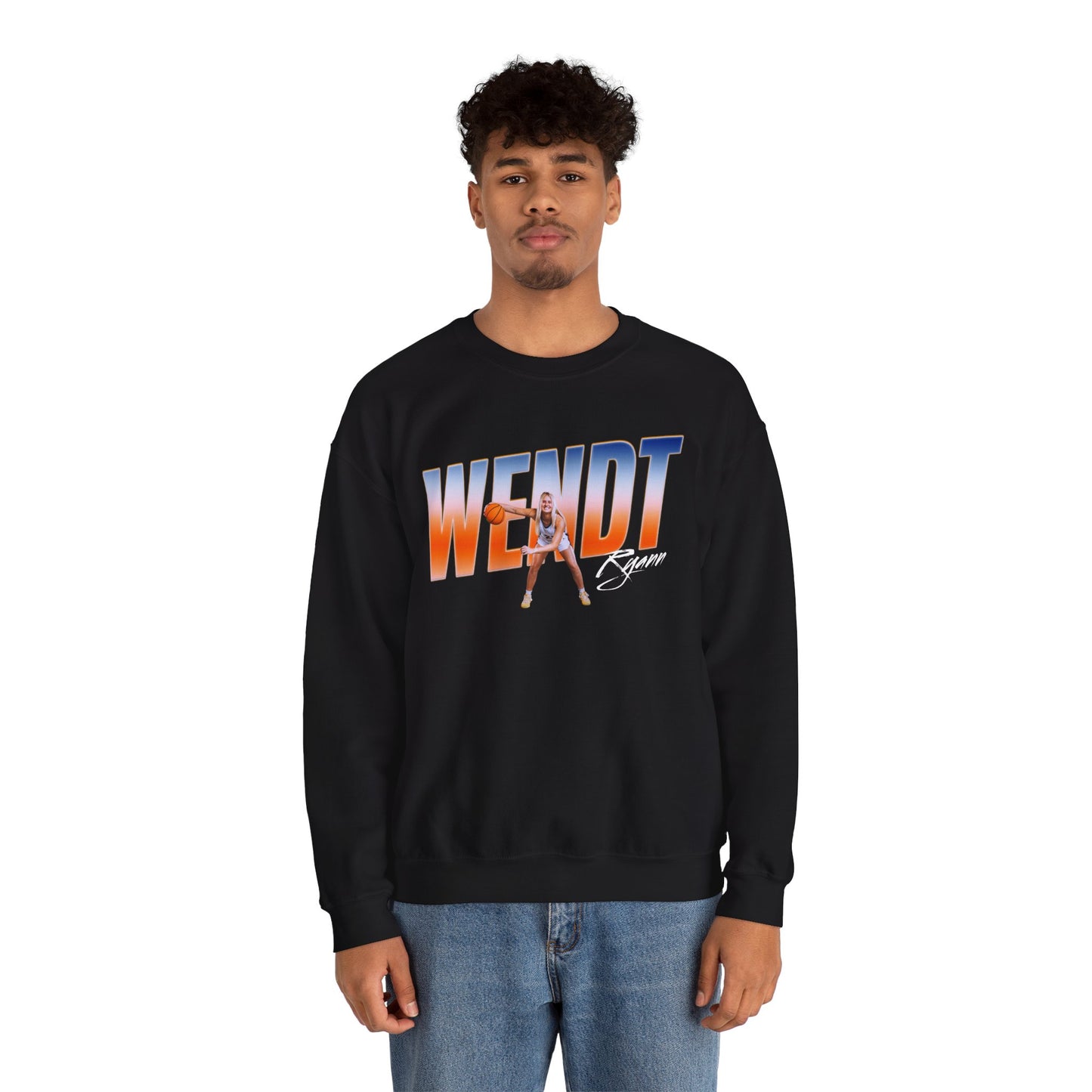 Ryann Wendt Cursive Combo Colored Crewneck Sweatshirt