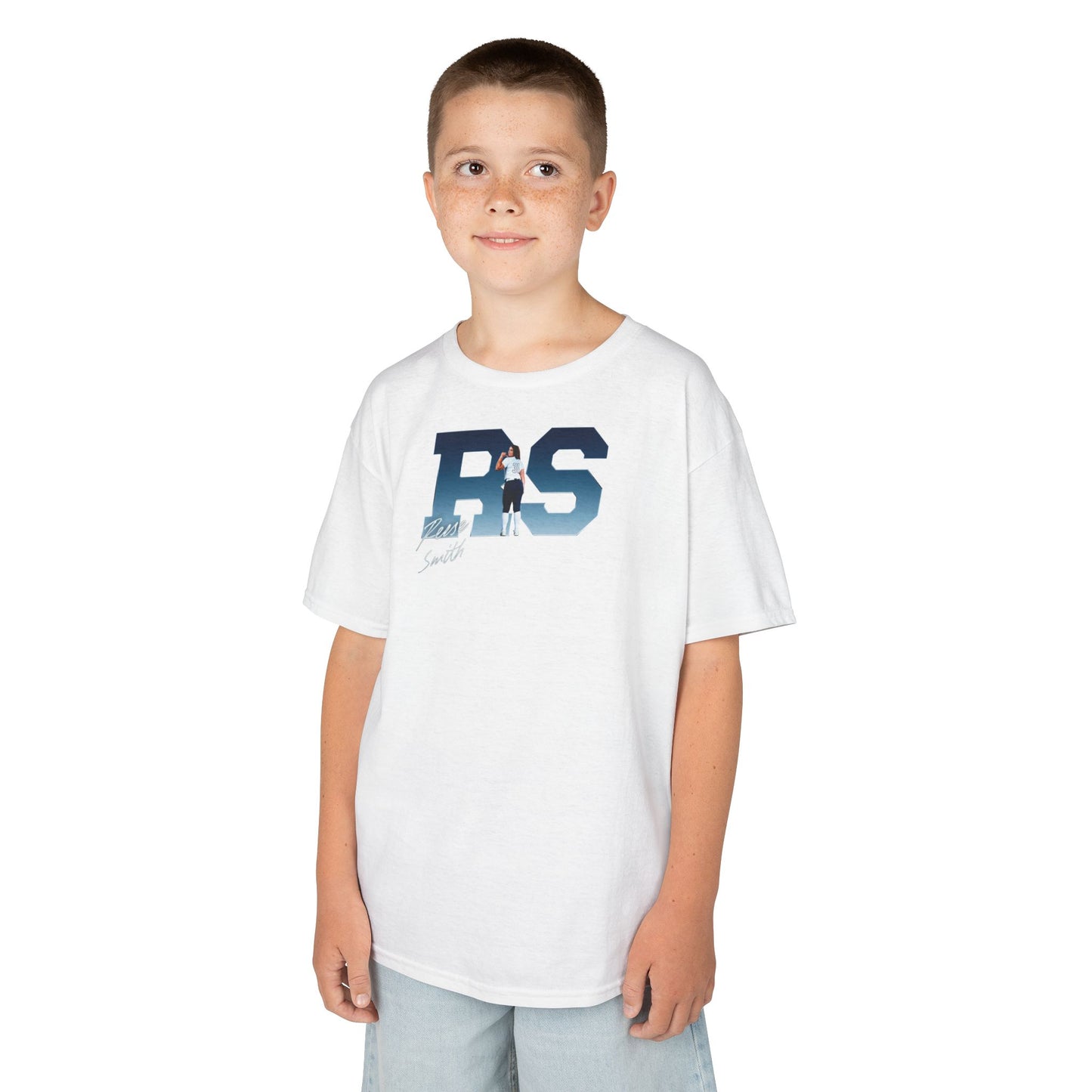 Reese Smith Big Initials Colored Kids Tee