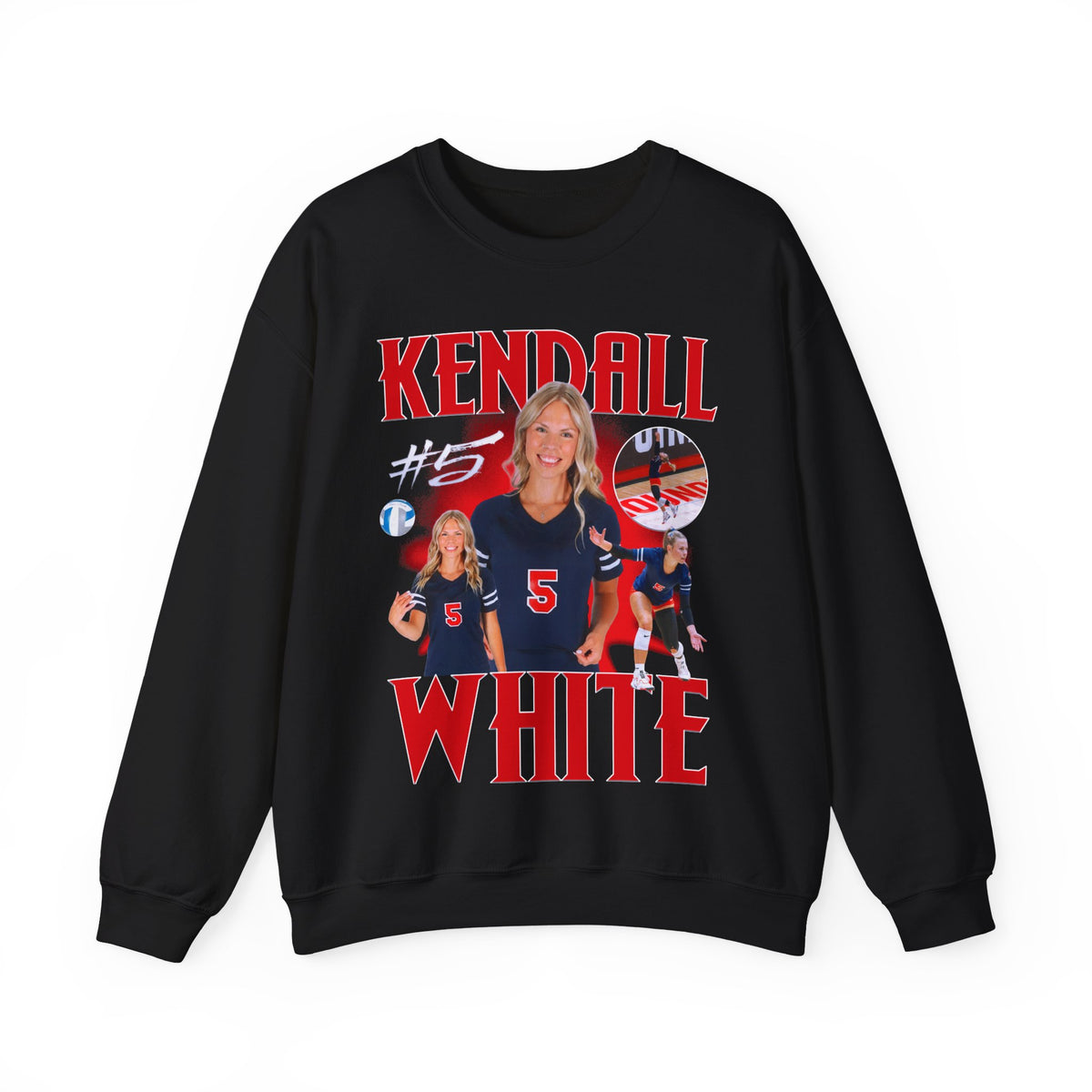 Kendall White Crewneck Sweatshirt