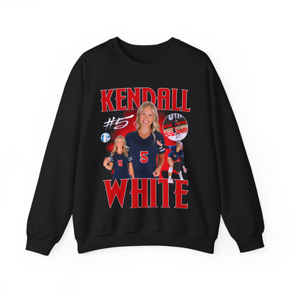 Kendall White Crewneck Sweatshirt