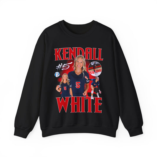 Kendall White Crewneck Sweatshirt