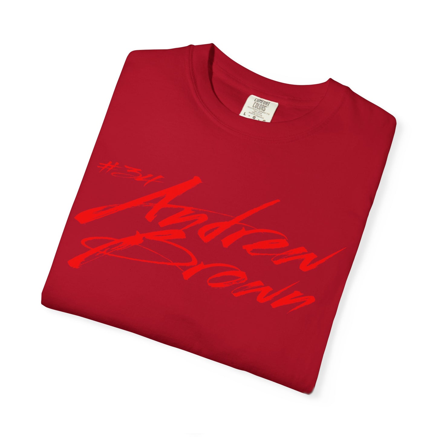 Andrew Brown Cursive Name & Number Premium Tee