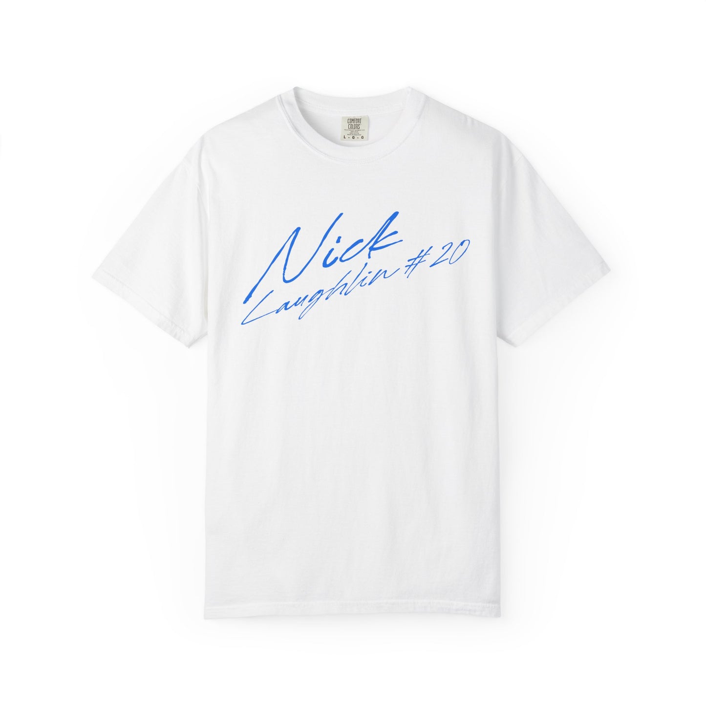 Nick Laughlin Cursive Name & Number Premium Tee