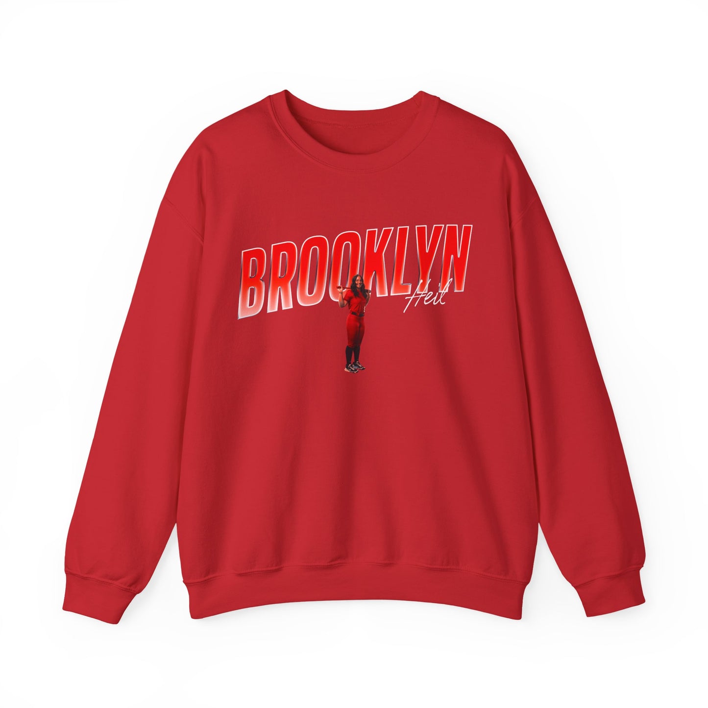 Brooklyn Heil Cursive Combo Colored Crewneck Sweatshirt