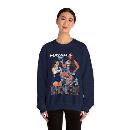 Mayah Tiscareno White & Colored Combo Crewneck Sweatshirt
