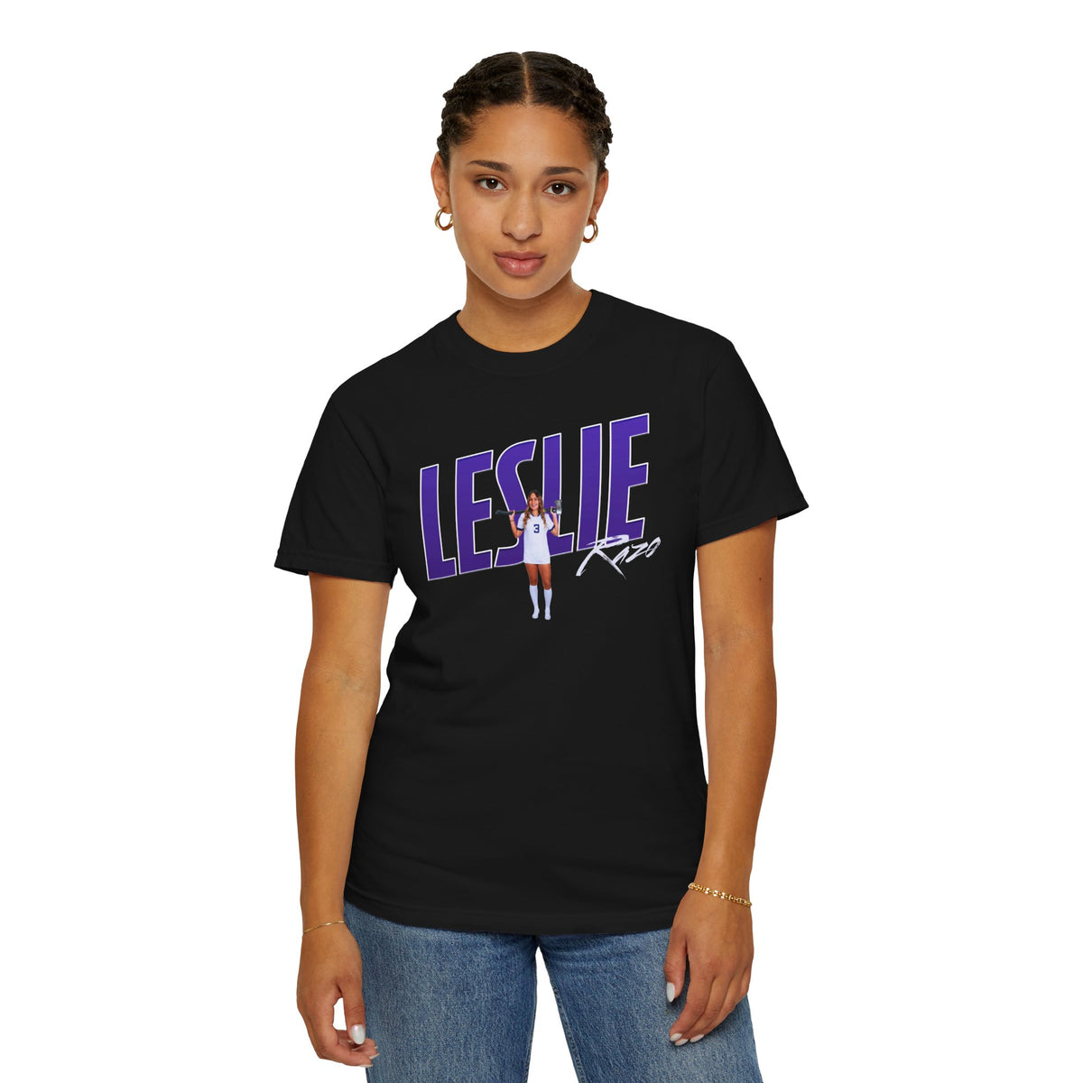 Leslie Razo Cursive Combo Colored Premium Tee