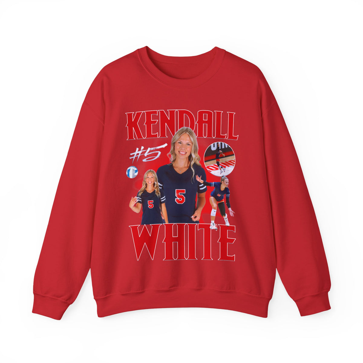 Kendall White Crewneck Sweatshirt