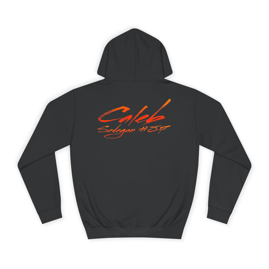 Caleb Sedegan Cursive Name & Number Premium Hoodie