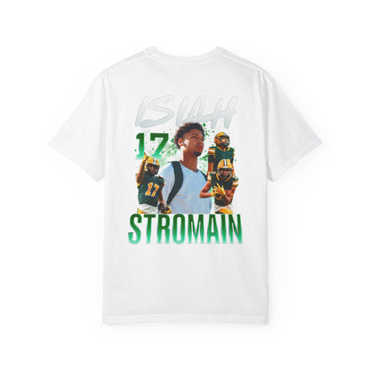 Isiah Stromain Logo Front & Back Premium Tee