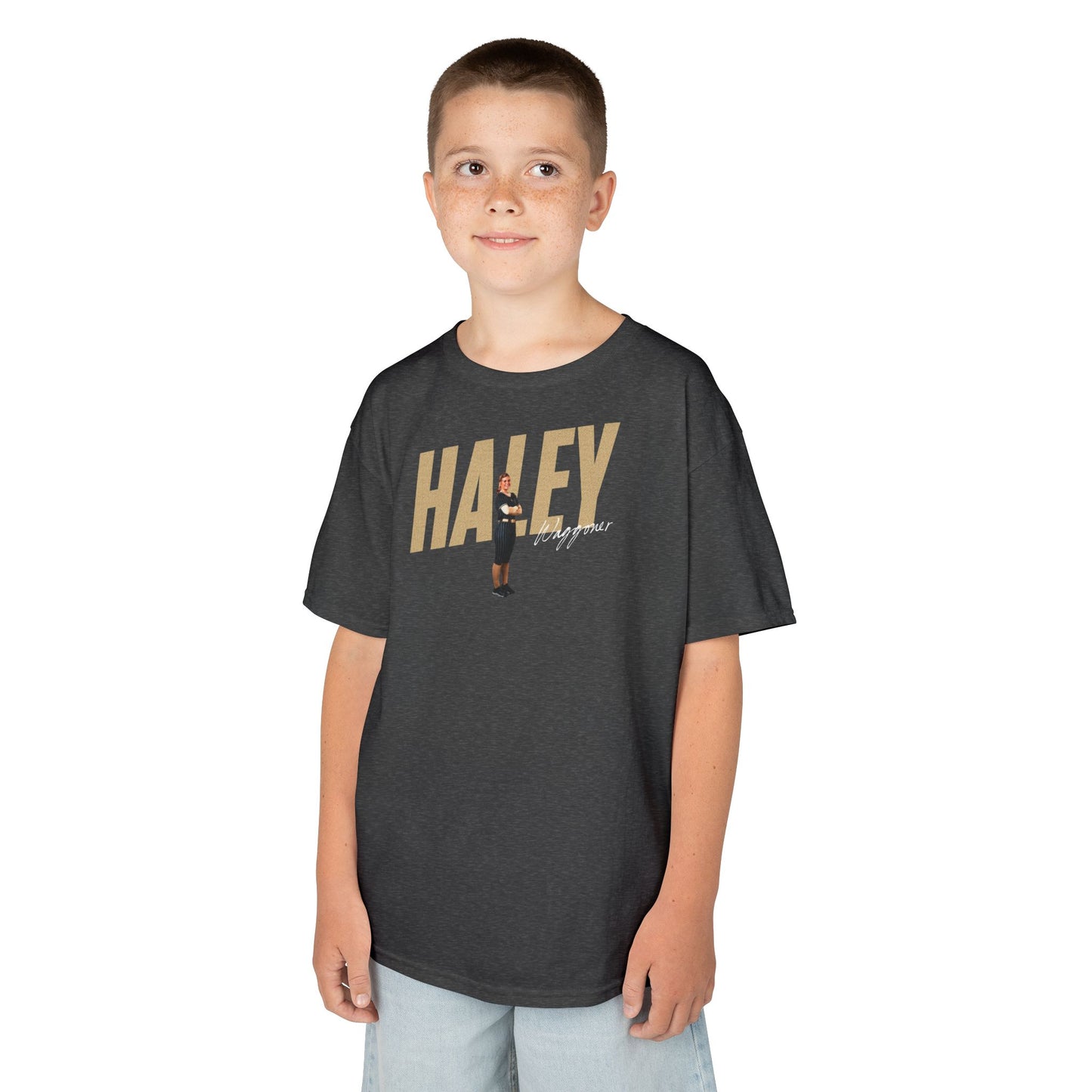 Haley Waggoner Cursive Combo Kids Tee