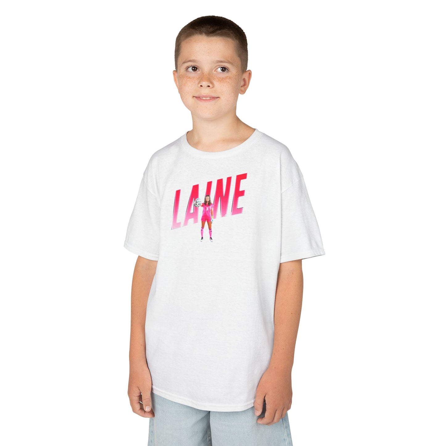 Laine Minich Cursive Combo Colored Kids Tee