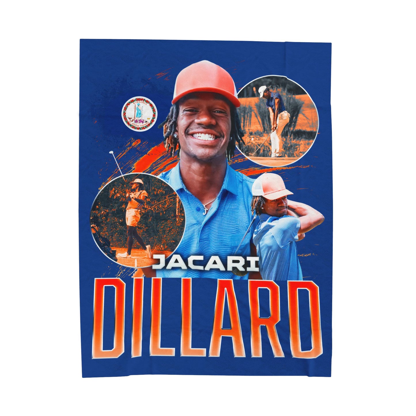 Jacari Dillard Heritage Pride 60"-80" Plush Blanket