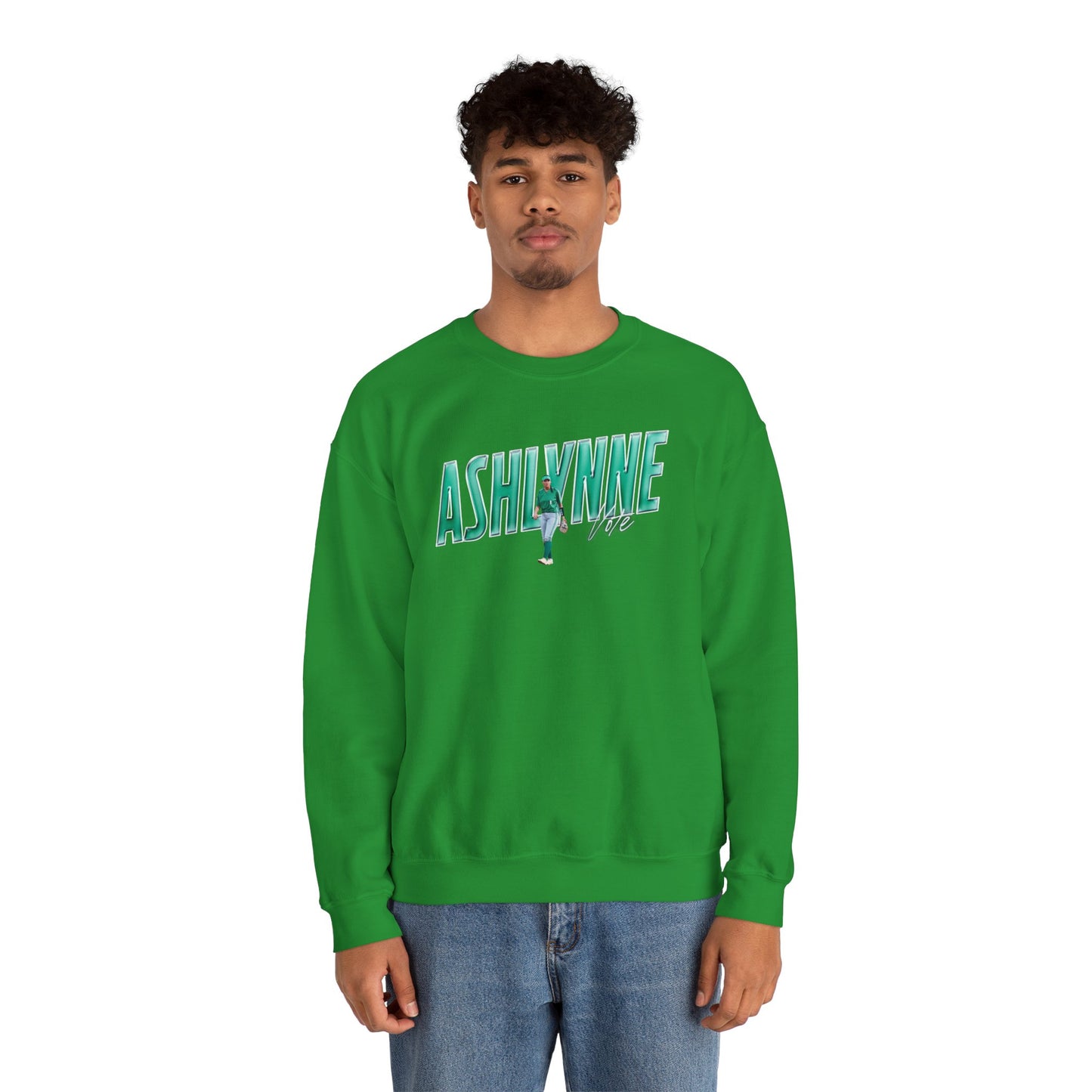 Ashlynne Vote Cursive Combo Colored Crewneck Sweatshirt