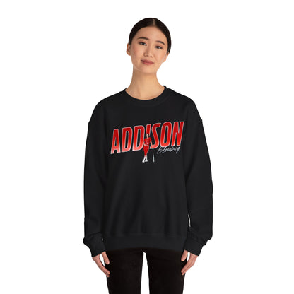 Addison Blomberg Cursive Combo Crewneck Sweatshirt
