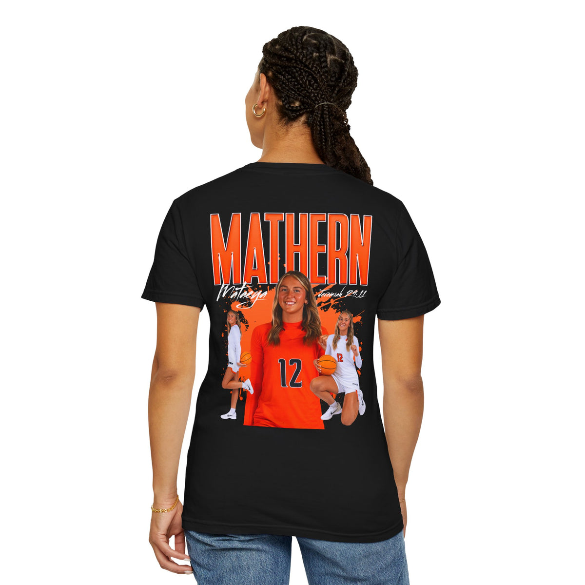 Mataeya Mathern Logo Front & Back Premium Tee