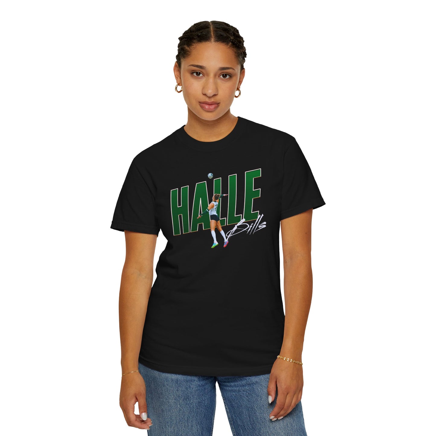 Halle Bills Cursive Combo Colored Premium Tee