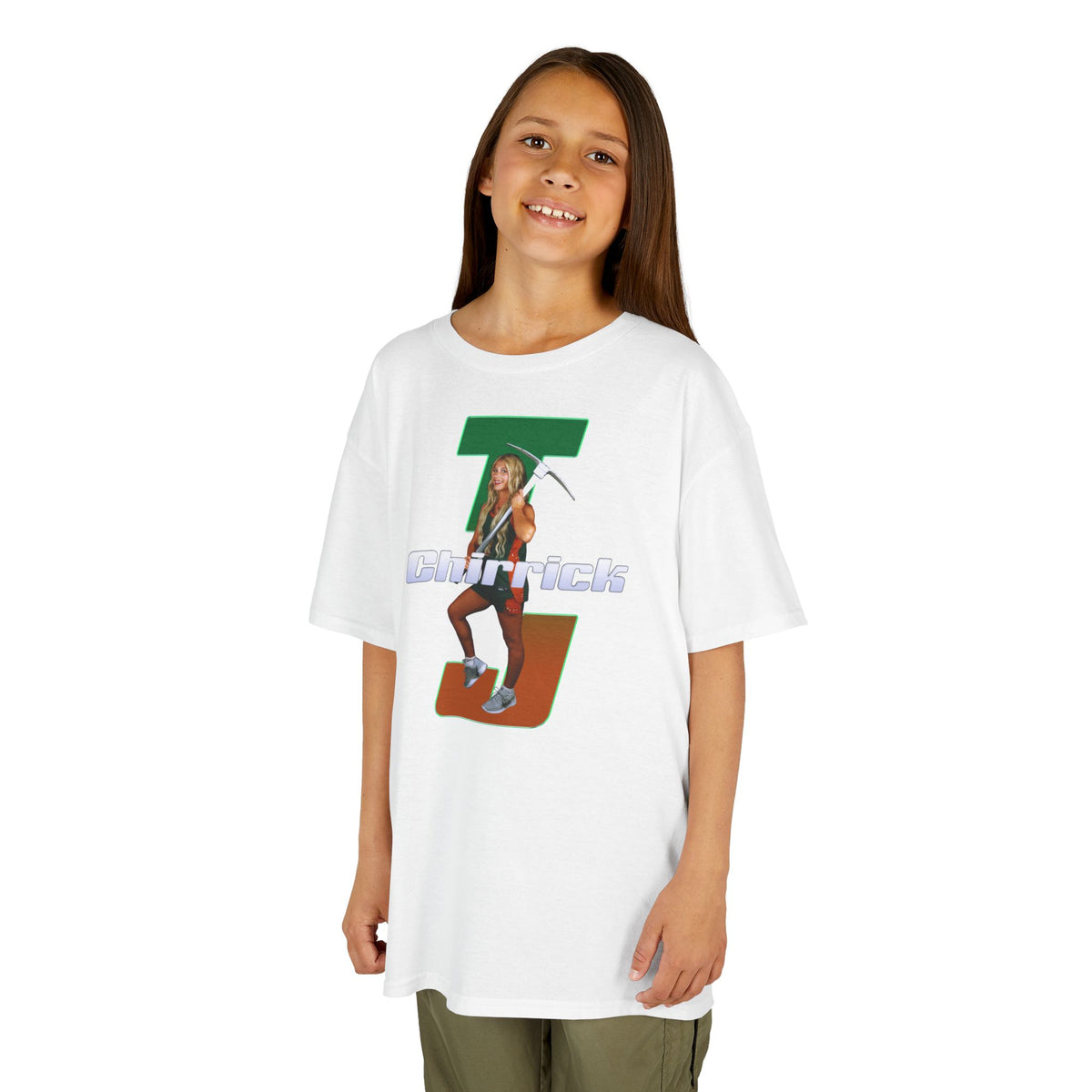TJ Chirrick Retro Initials Kids Tee