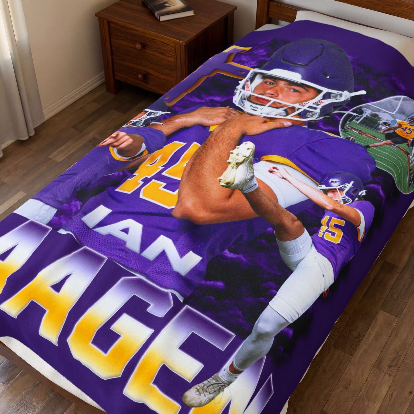 Ian Haagen 60"-80" Plush Blanket