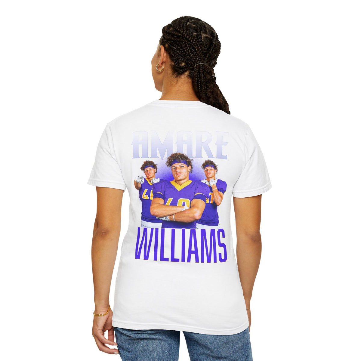 Amare Williams Logo Front & Back Premium Tee