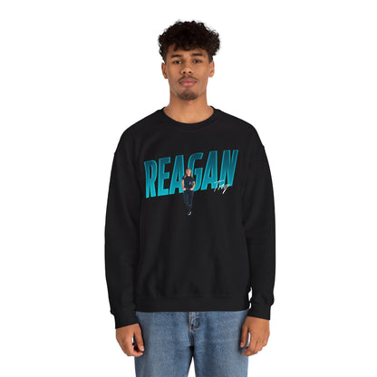 Reagan Troy Cursive Combo Crewneck Sweatshirt
