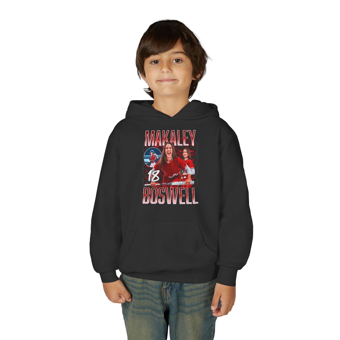 Makaley Boswell Single Color Combo Kids Hoodie