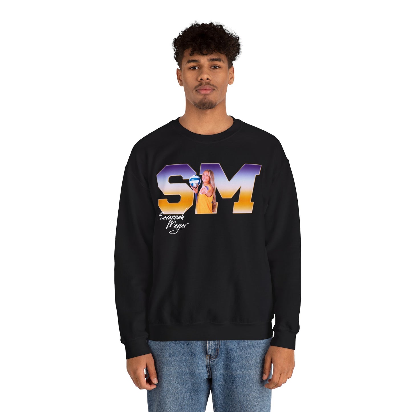 Savannah Meyer Big Initials Crewneck Sweatshirt