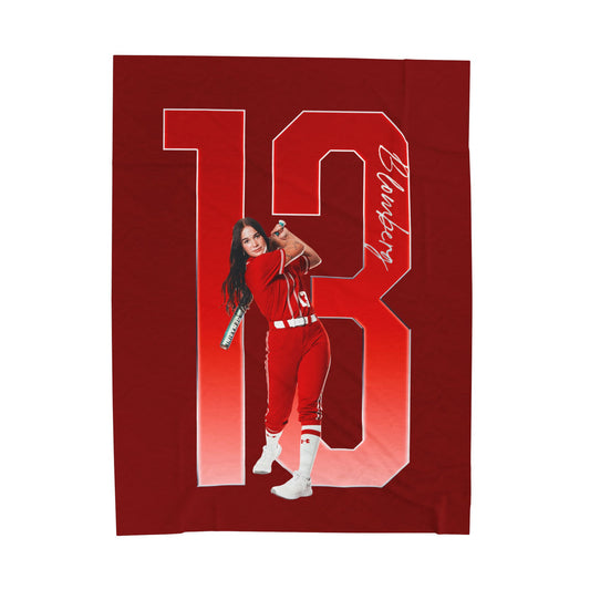 Addison Blomberg Player Icon Number 60"-80" Plush Blanket