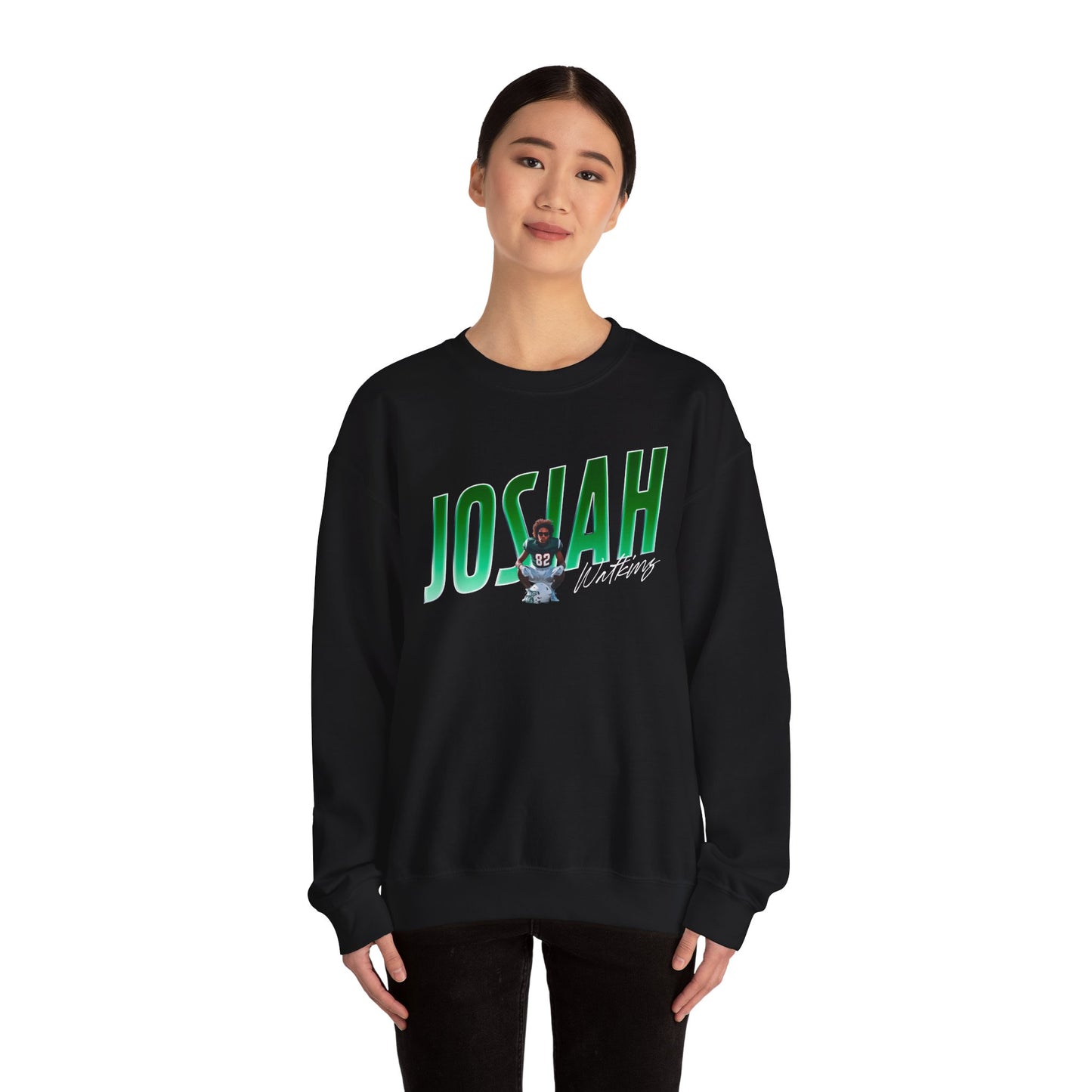 Josiah Watkins Cursive Combo Colored Crewneck Sweatshirt