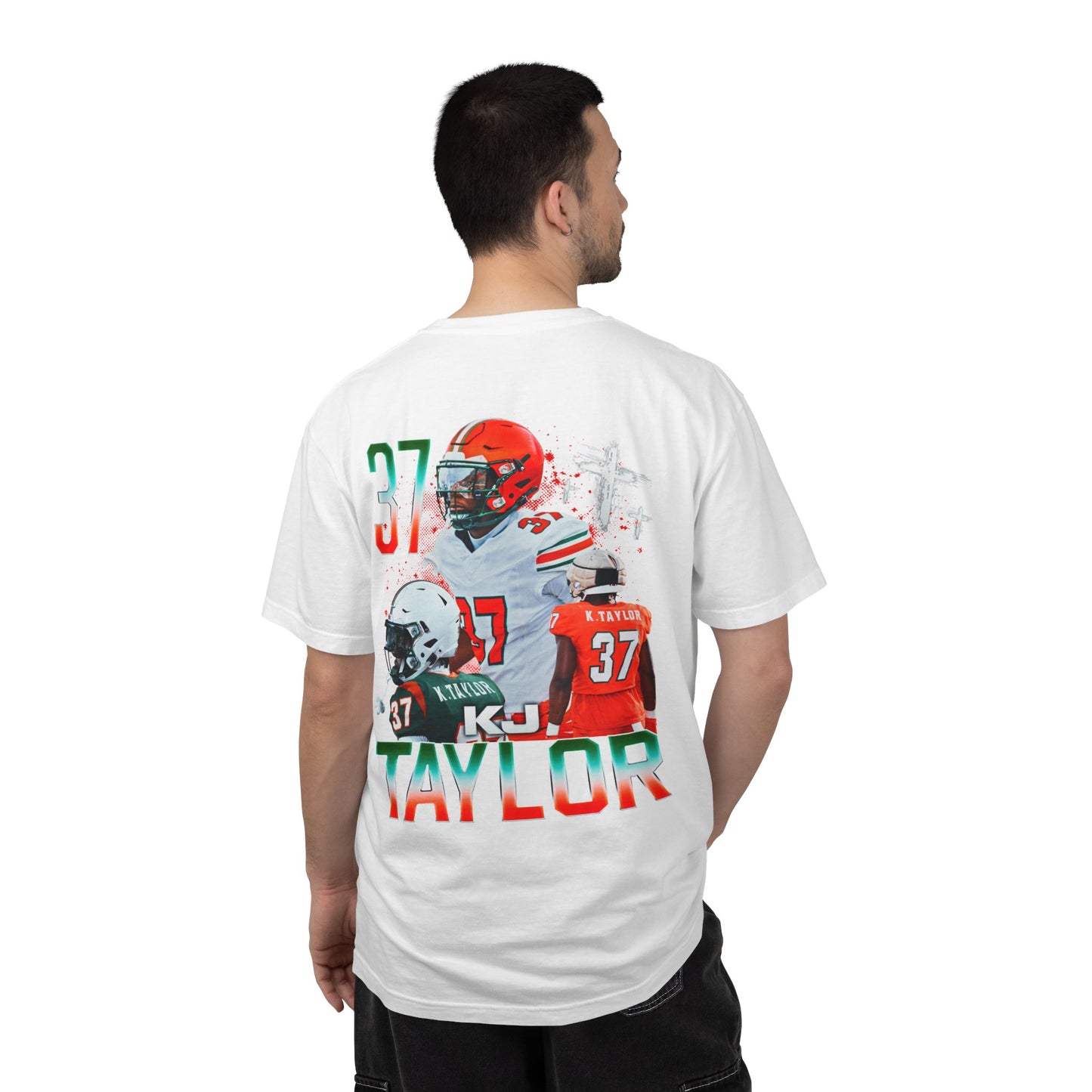 Kj Taylor Logo Front & Back Premium Tee
