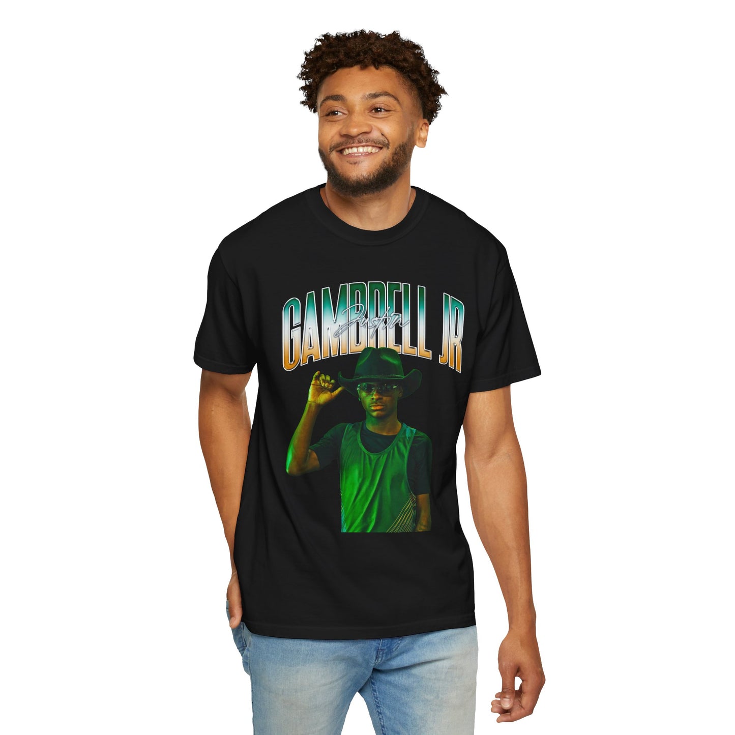 Justin Gambrell Jr. Curved Combo Colored Premium Tee