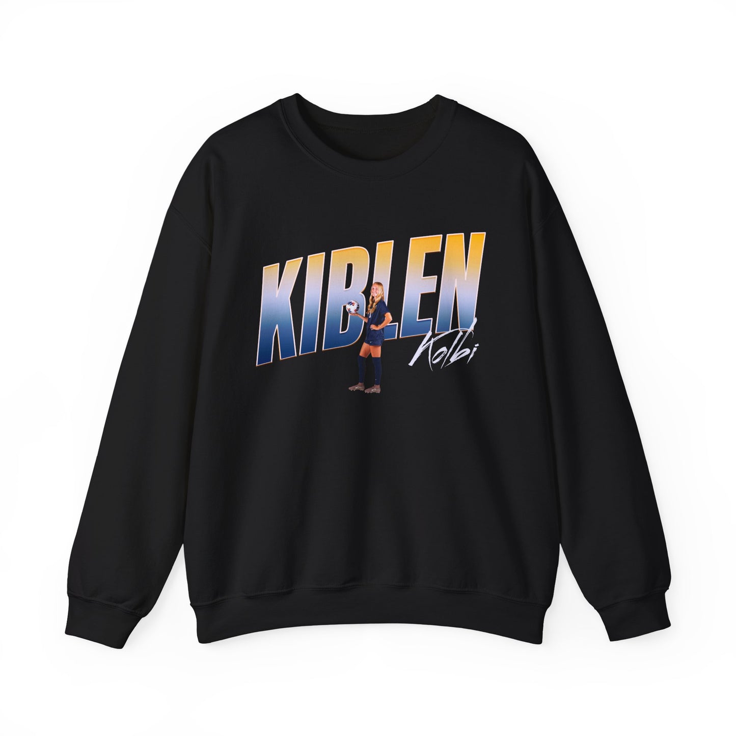Kolbi Kiblen Cursive Combo Colored Crewneck Sweatshirt