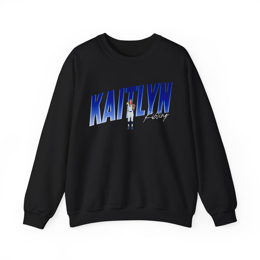 Kaitlyn Kibling Cursive Combo Colored Crewneck Sweatshirt
