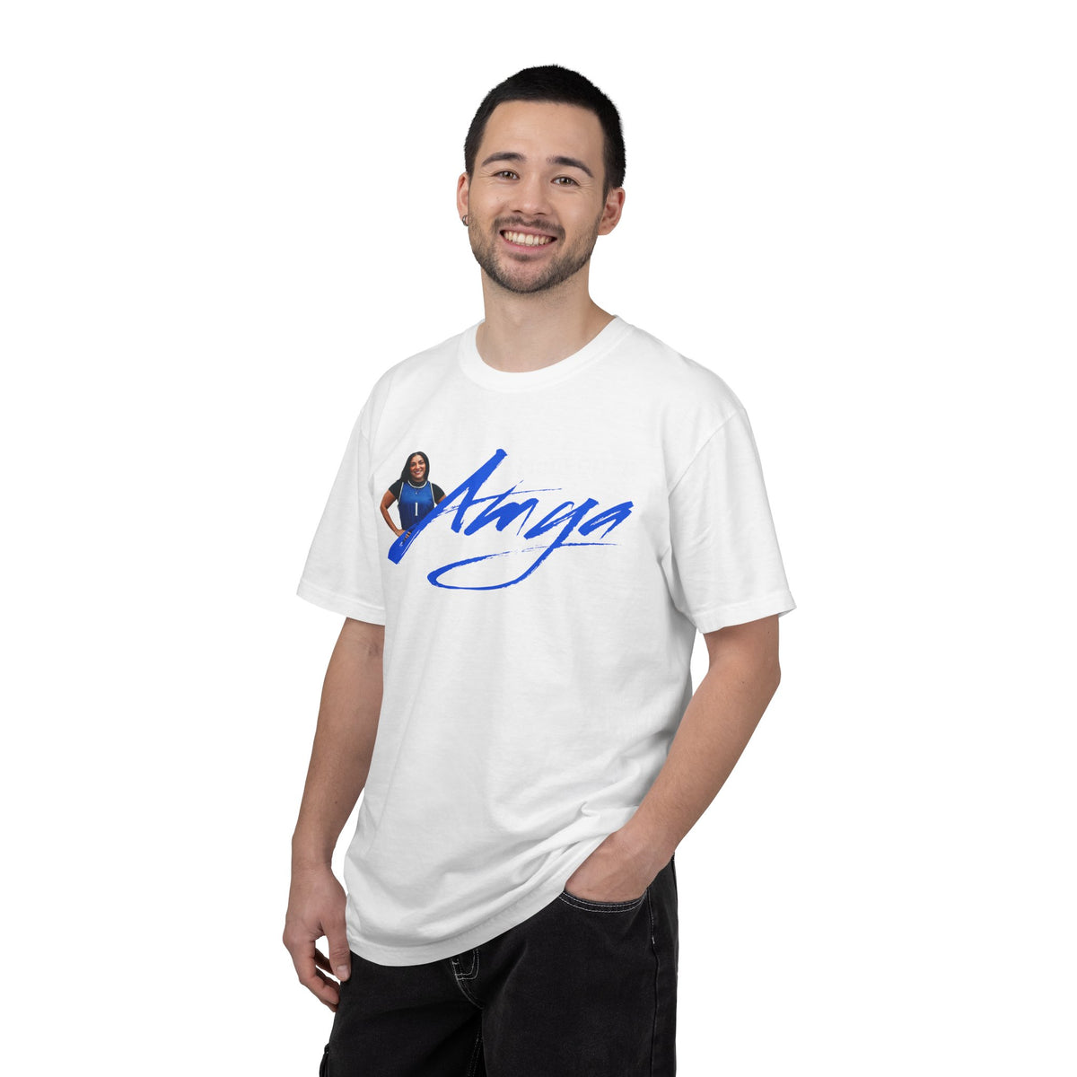 Amya McLeod Cursive Name & Number Premium Tee