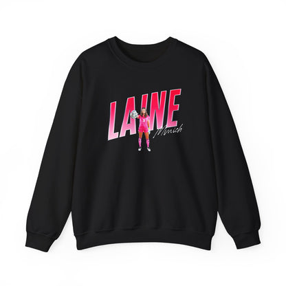 Laine Minich Cursive Combo Colored Crewneck Sweatshirt
