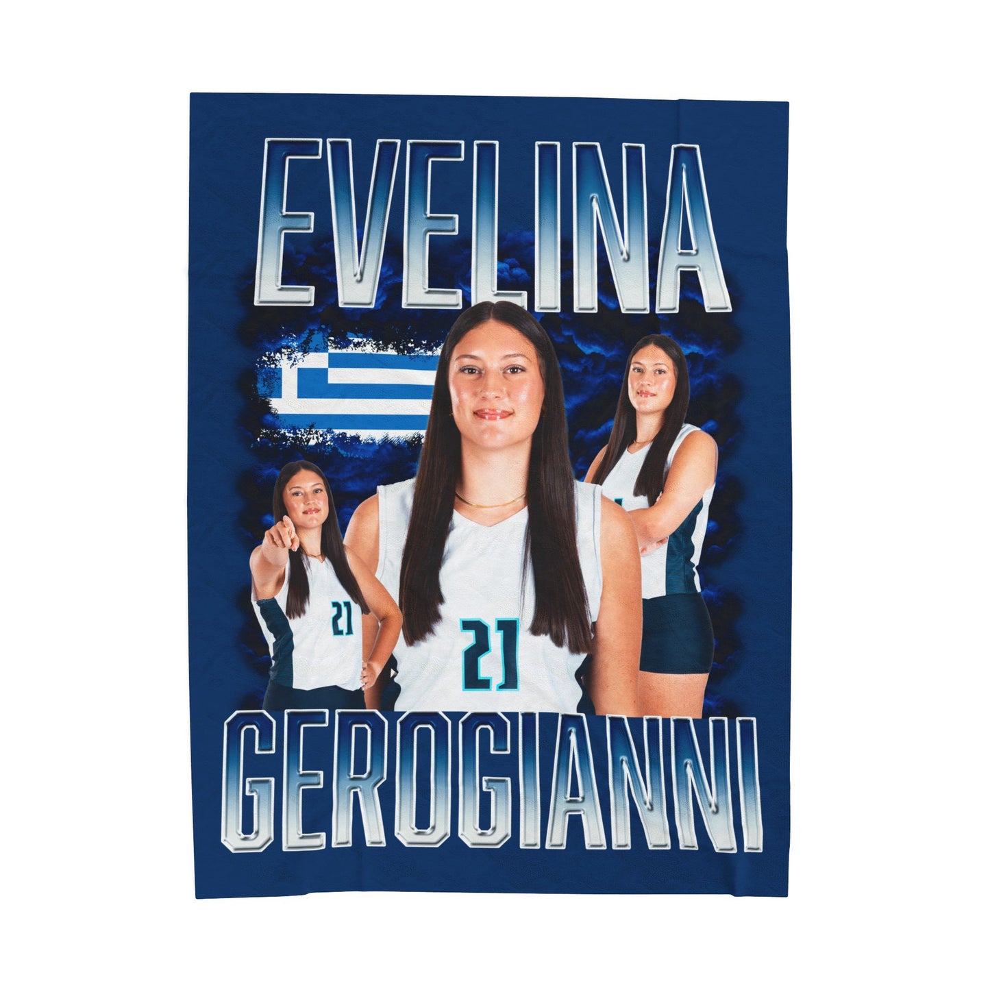 Evelina Gerogianni 60"-80" Plush Blanket