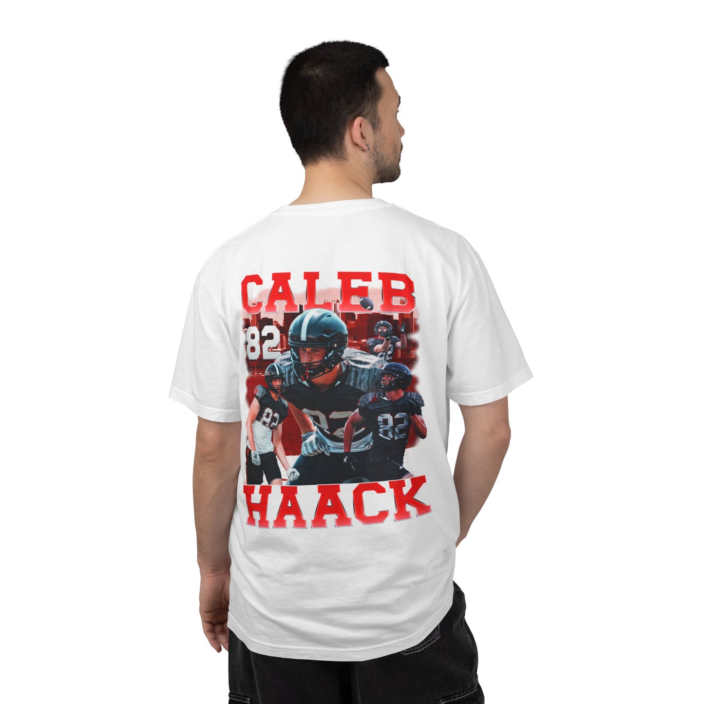 Caleb Haack Logo Front & Back Premium Tee