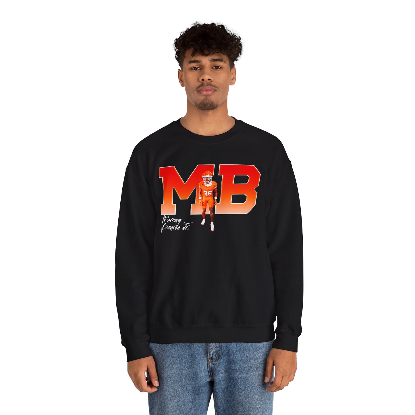 Marcus Bourda Jr. Big Initials Crewneck Sweatshirt