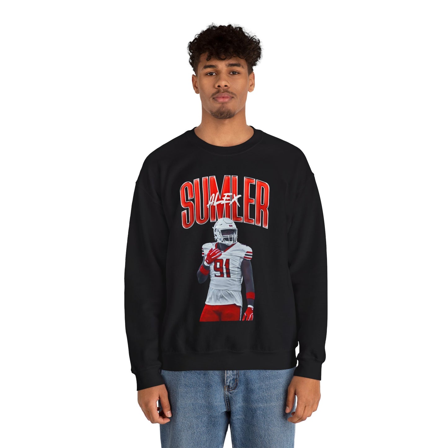 Alex Sumler Curved Combo Colored Crewneck Sweatshirt