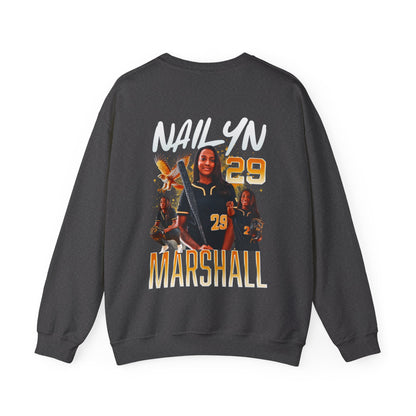 Nailyn Marshall Logo Front & Back Crewneck