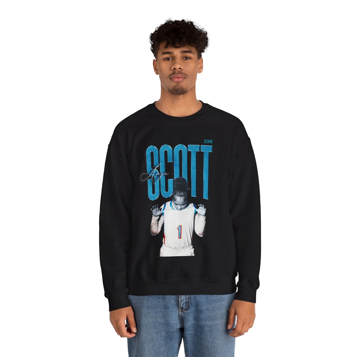 Amya Scott Faded Glory Crewneck Sweatshirt