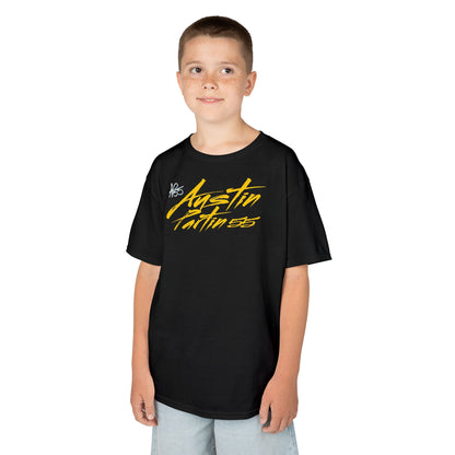 Austin Partin Cursive Name & Number Kids Tee