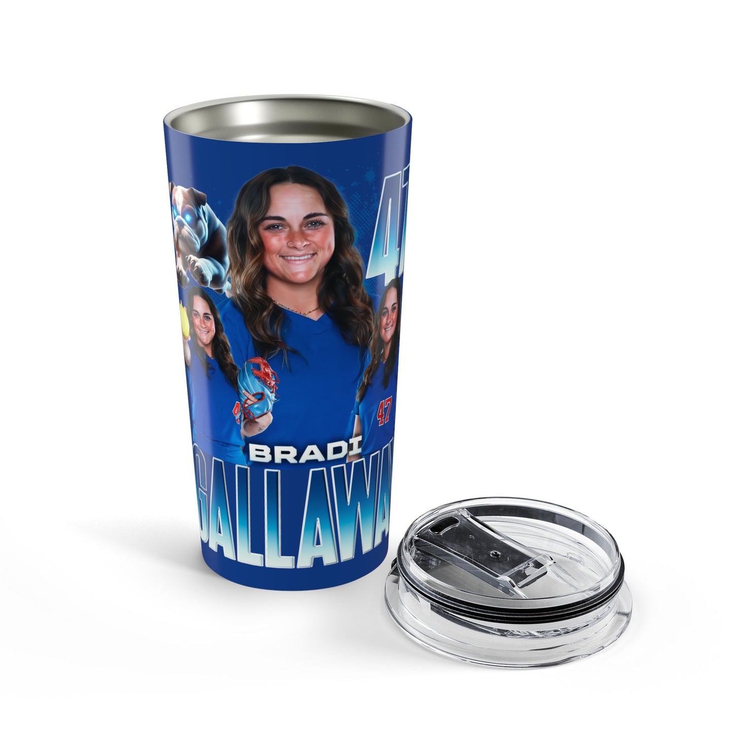 Bradi Gallaway Team Mascot 20oz Tumbler