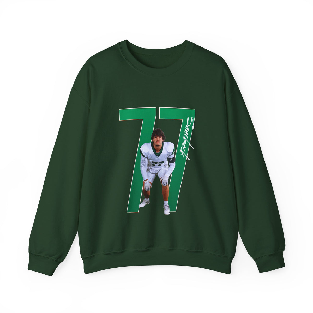 Jacob Saurbeck Player Icon Number Crewneck Sweatshirt