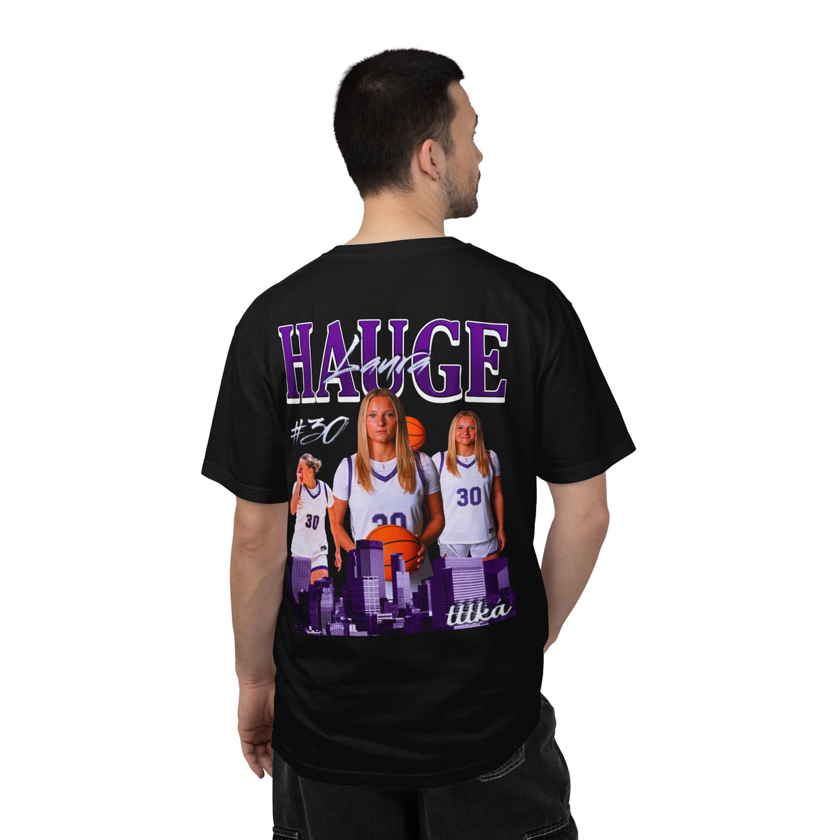 Laura Hauge Logo Front & Back Premium Tee