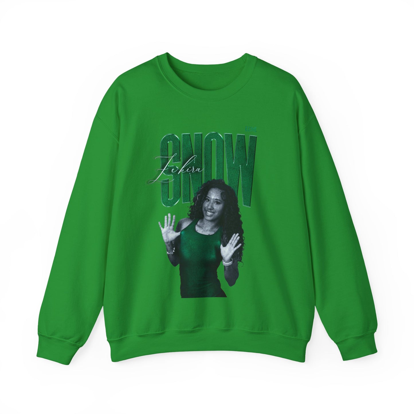Ze'Kira Snow Faded Glory Crewneck Sweatshirt