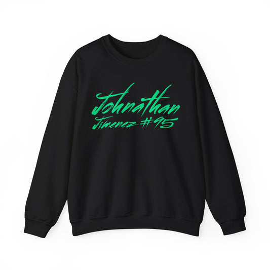 Johnathan Jimenez Cursive Name & Number Crewneck Sweatshirt