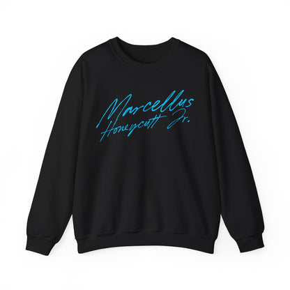 Marcellus Honeycutt Jr. Cursive Crewneck Sweatshirt