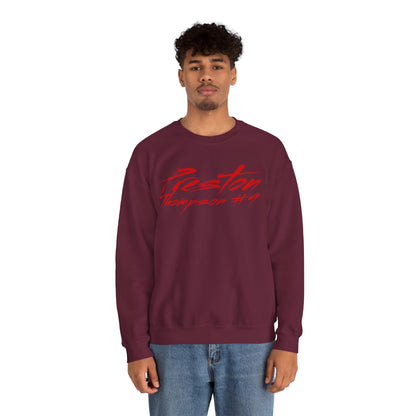 Preston Thompson Cursive Name & Number Crewneck Sweatshirt